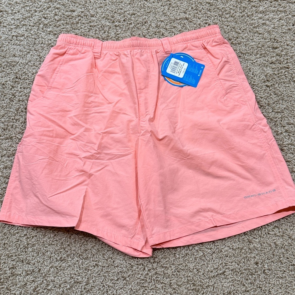 NWT Columbia Backcast III Water Shorts – Medium | 8” Inseam | Pink